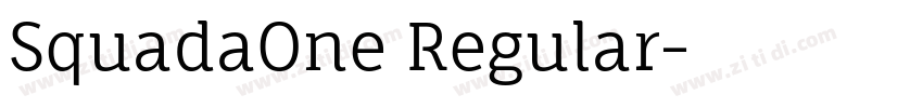SquadaOne Regular字体转换 SquadaOne Regular字体转换